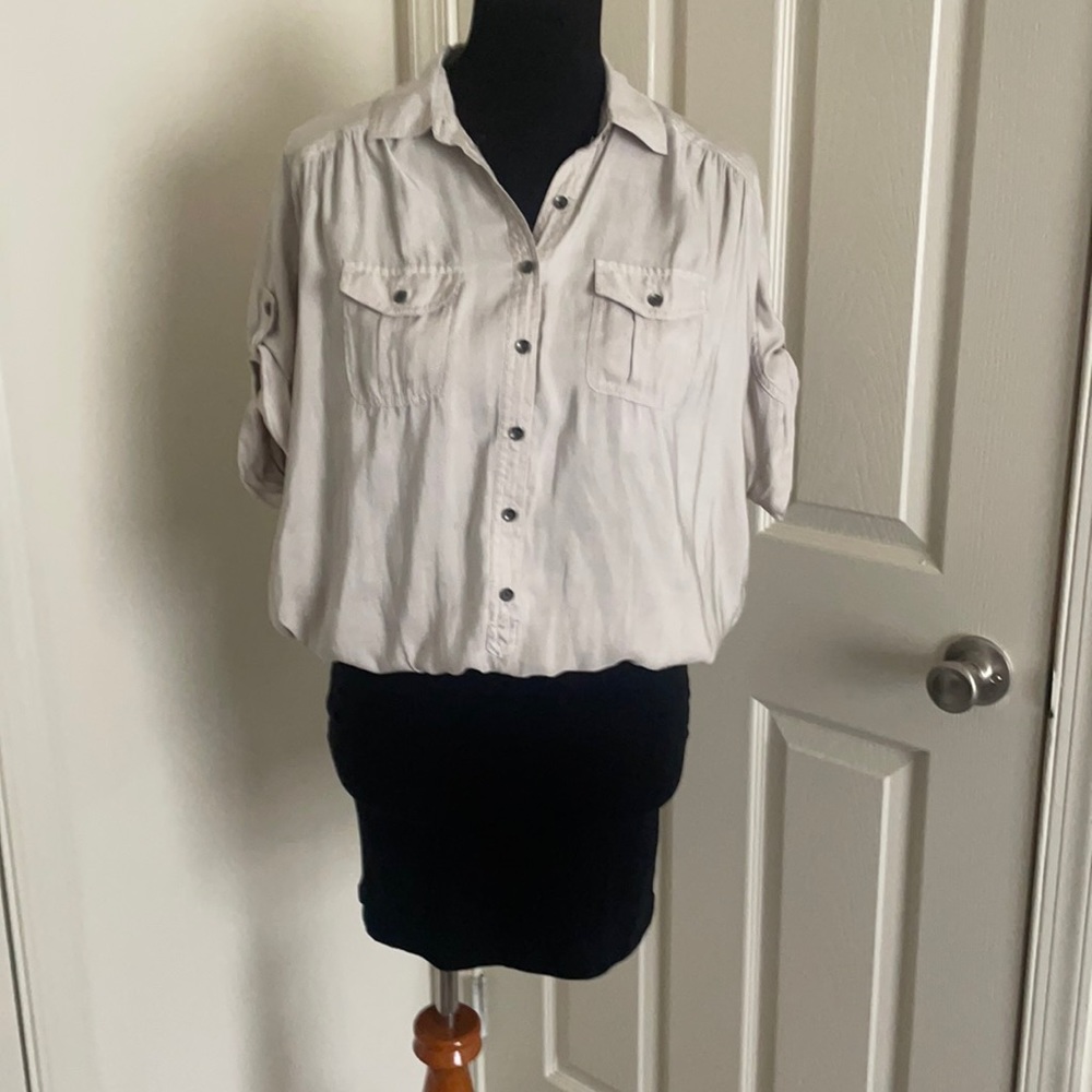 Express Loose Top Fitted Bottom Dress